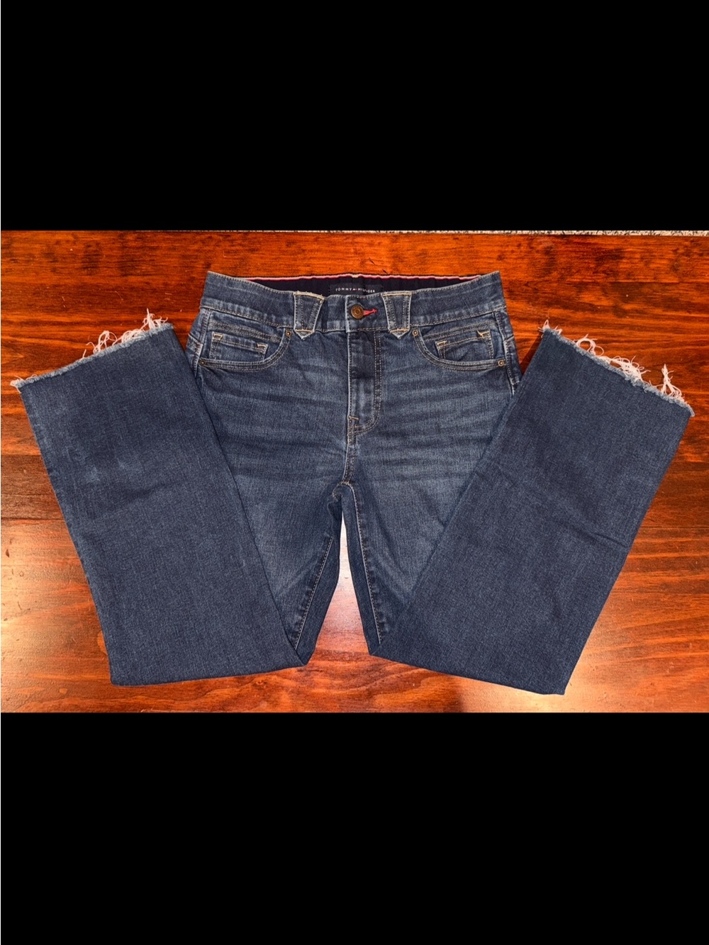 Tommy Hilfiger Dark Indigo Cropped Straight Jeans